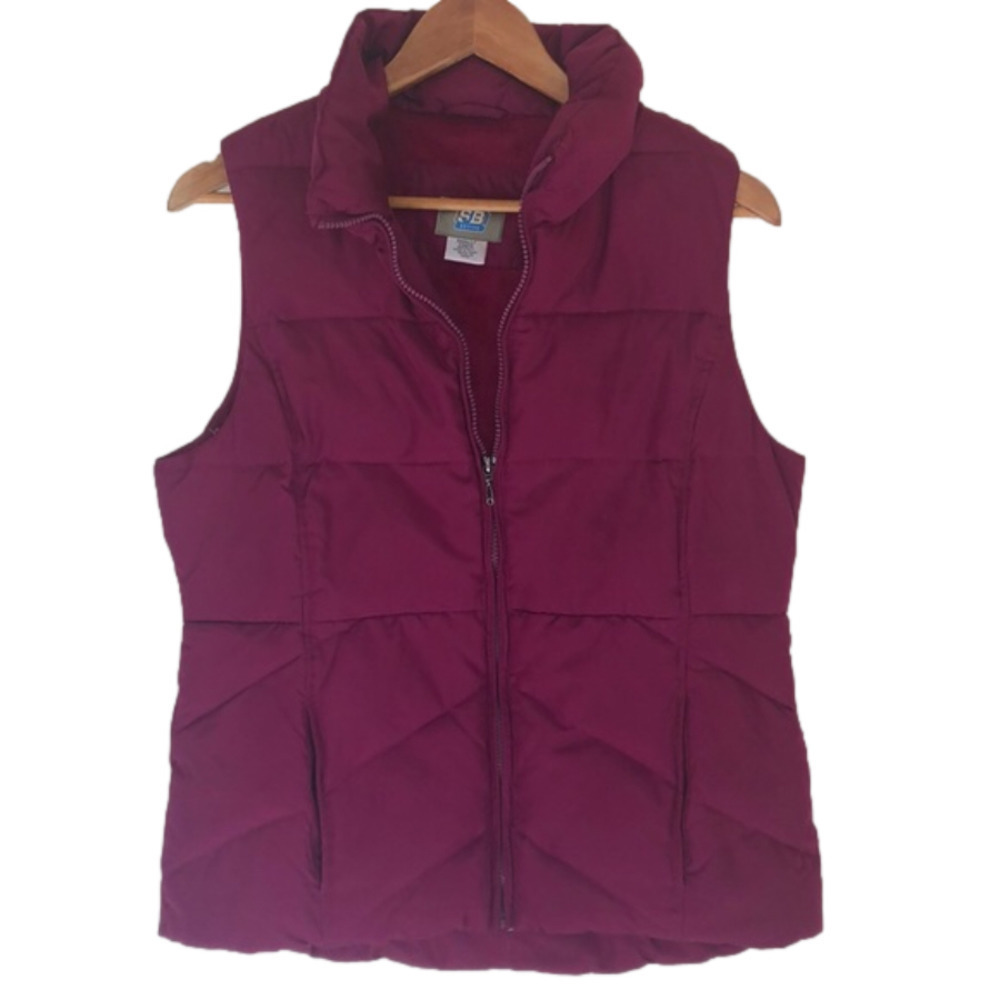Magenta Puffer Vest Small